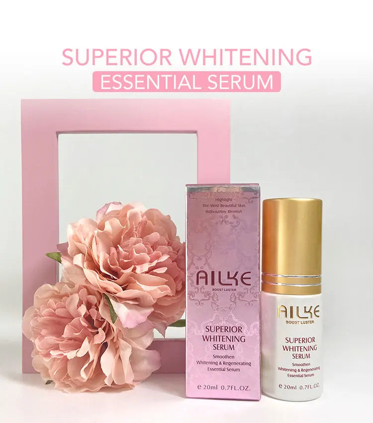 AILKE Whitening Face Care Set For All Skin Types, With Glutathione, Nicotinamide, Reduce Dark Spots, Freckles, Even Skin Tone