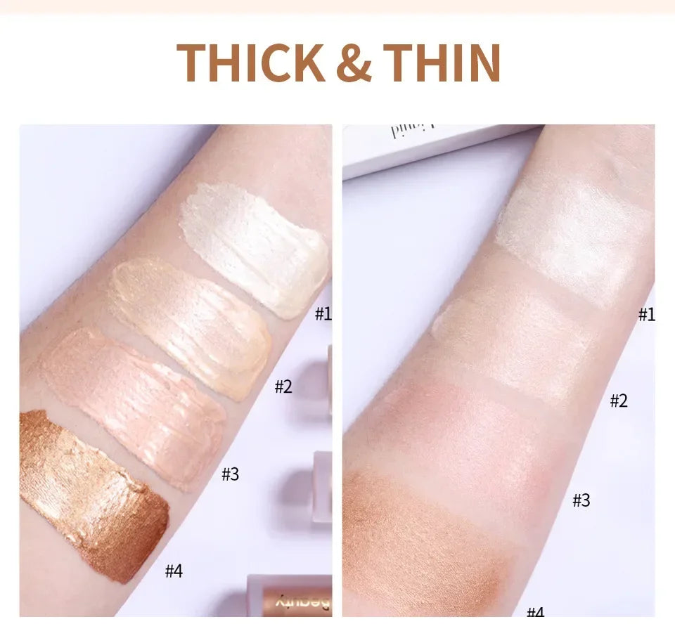 Beautiful Highlighter Liquid Contouring Body Make-up for women Brightening Complexion Glow Recipe Glossier High Cheap Cosmetics