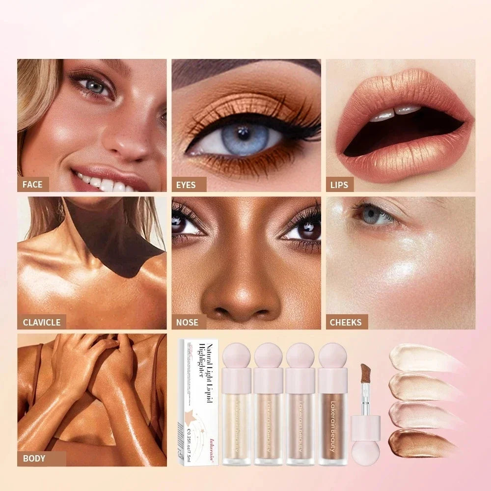 Beautiful Highlighter Liquid Contouring Body Make-up for women Brightening Complexion Glow Recipe Glossier High Cheap Cosmetics