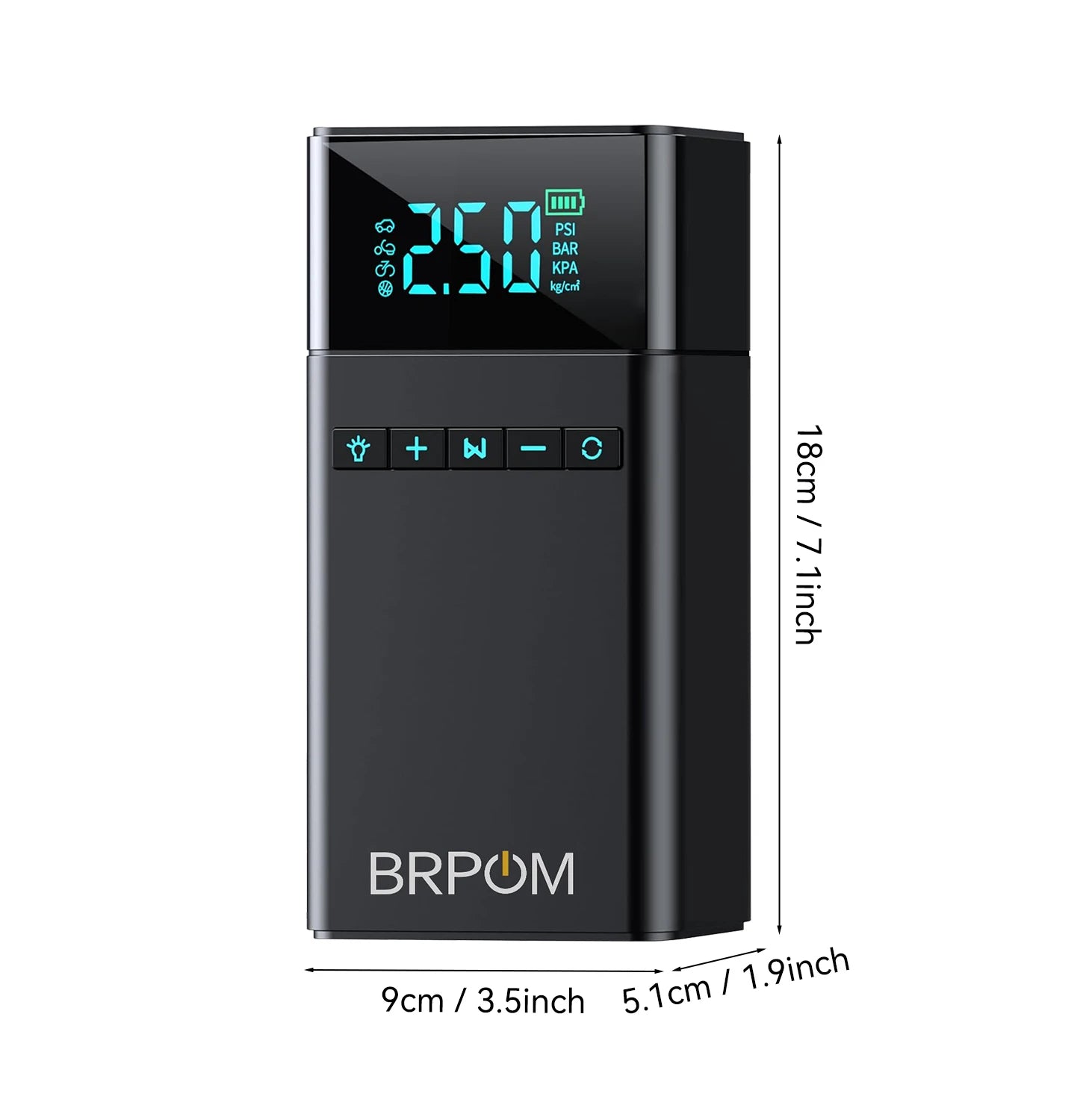 BRPOM Portable Car Starter with Air Compressor Tire Inflat Starter 8000mAh Car Battery Starter Box Car Battery Jumper Starter