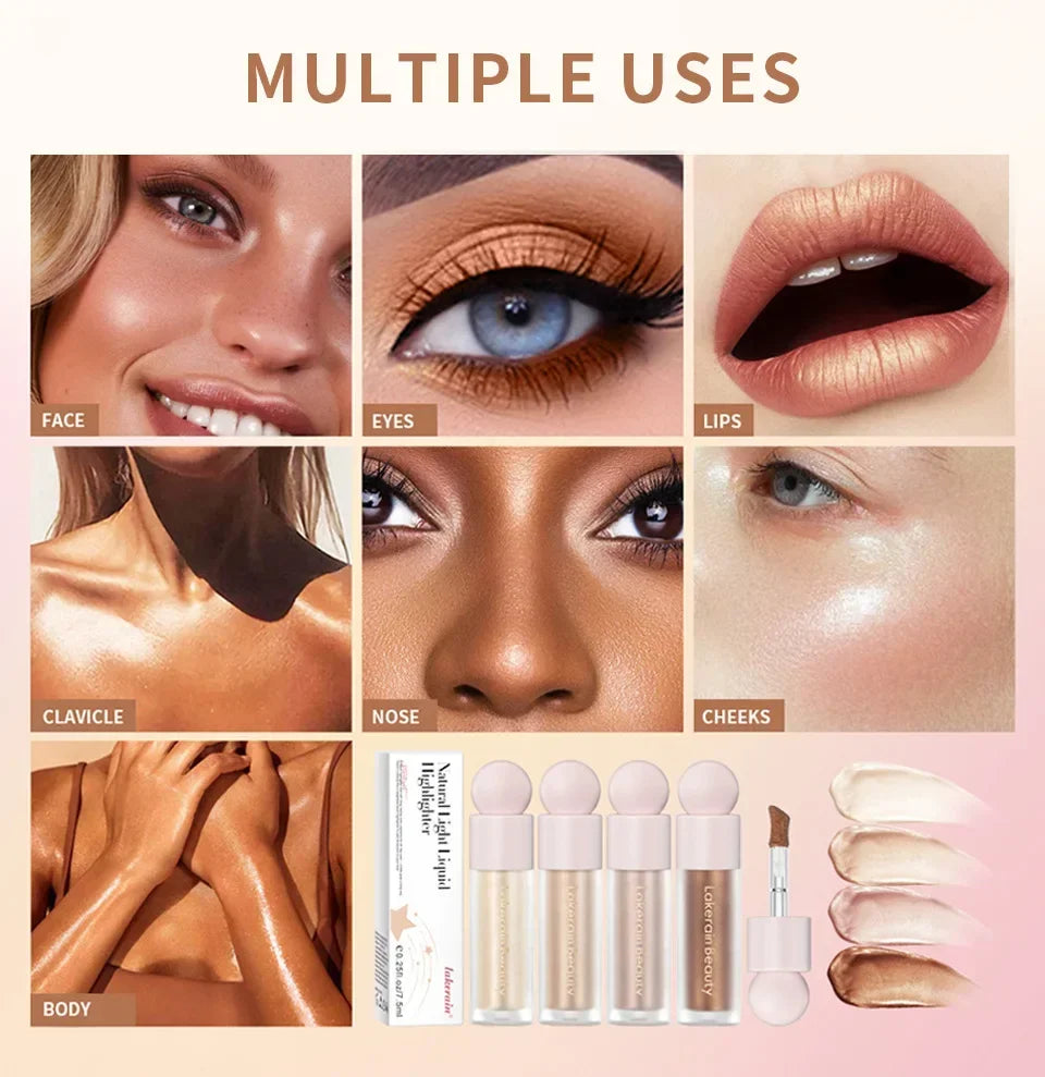 Beautiful Highlighter Liquid Contouring Body Make-up for women Brightening Complexion Glow Recipe Glossier High Cheap Cosmetics